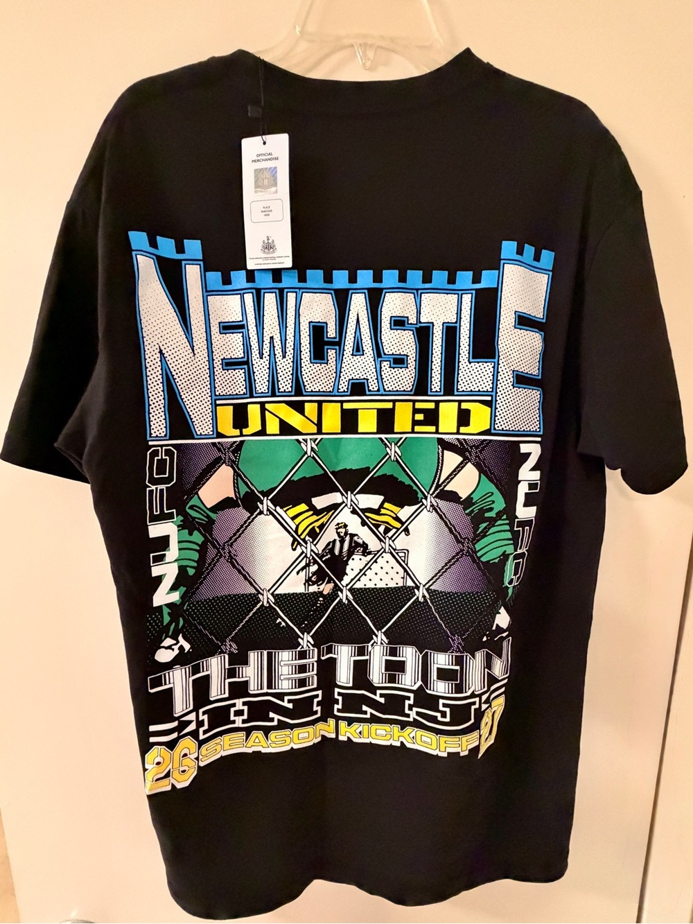Newcastle United black T shirt - Large